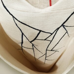 RE Embroidery Jumpsuit | RE刺繡連身七分褲