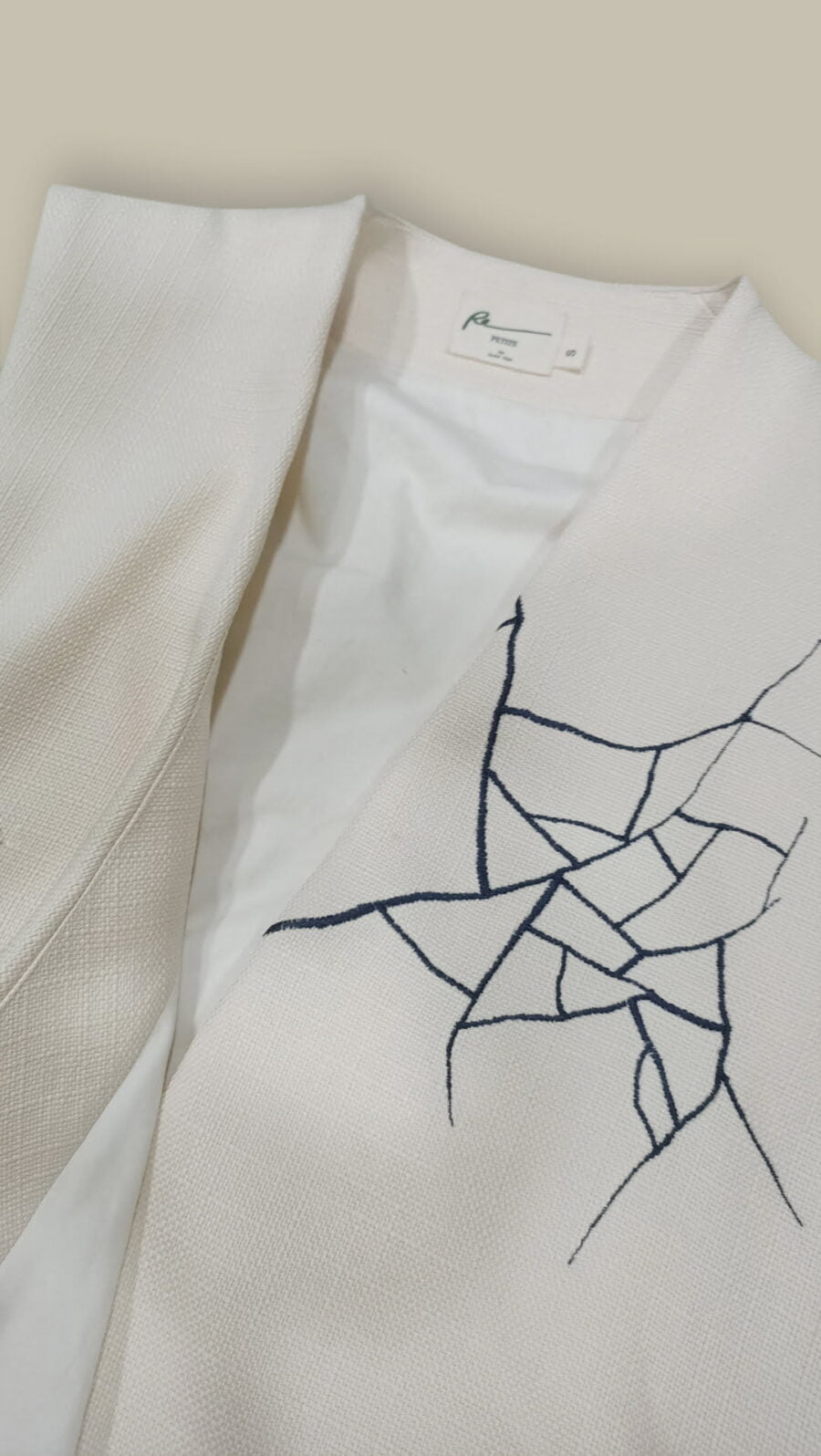 RE Embroidery Jumpsuit | RE刺繡連身七分褲