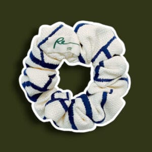 photo_2024-03-18_03-22-17-Photoroom Navy Blue Embroidered Cream Scrunchie by RE-:Petite