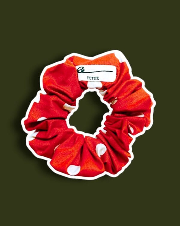 Retro red polka dot scrunchie by RE-:Petite