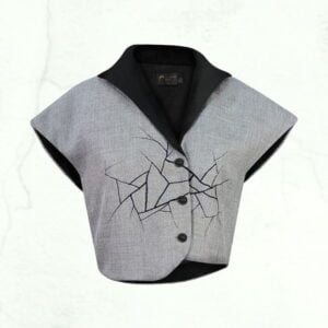 RE Colour Block Crop Jacket | RE落肩短版外套