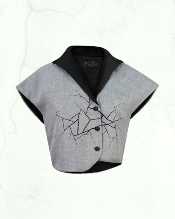 RE Colour Block Crop Jacket | RE落肩短版外套