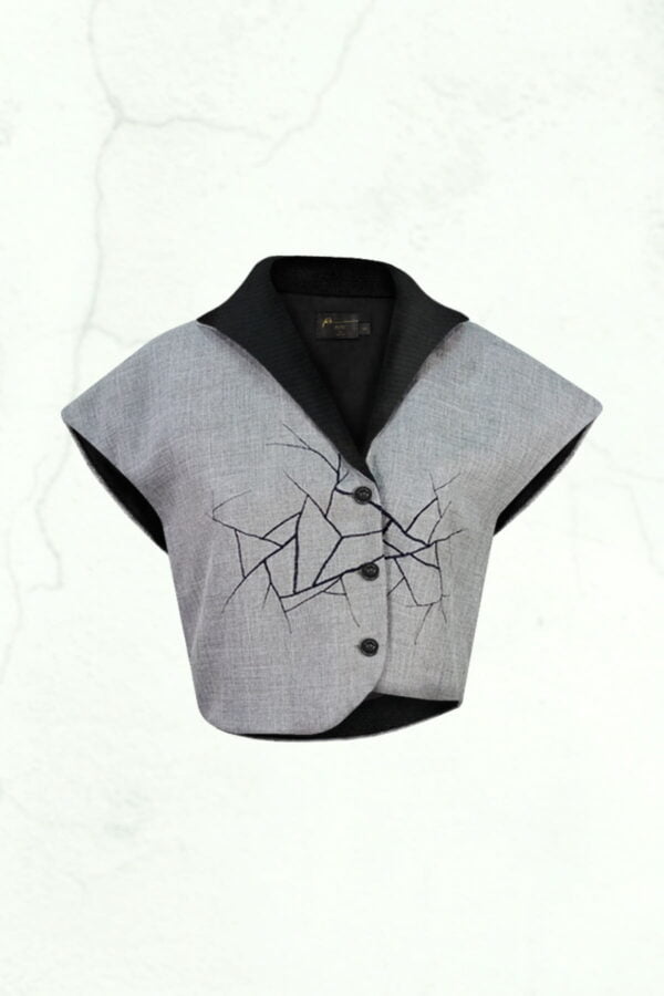 RE Colour Block Crop Jacket | RE落肩短版外套