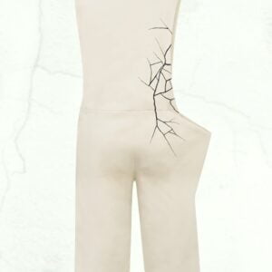 RE Embroidery Jumpsuit | RE刺繡連身七分褲