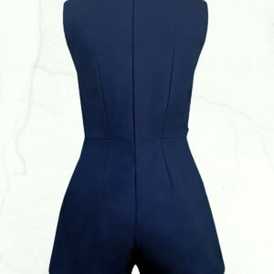 RE Embroidery Playsuit | RE刺繡交叉V領連身褲