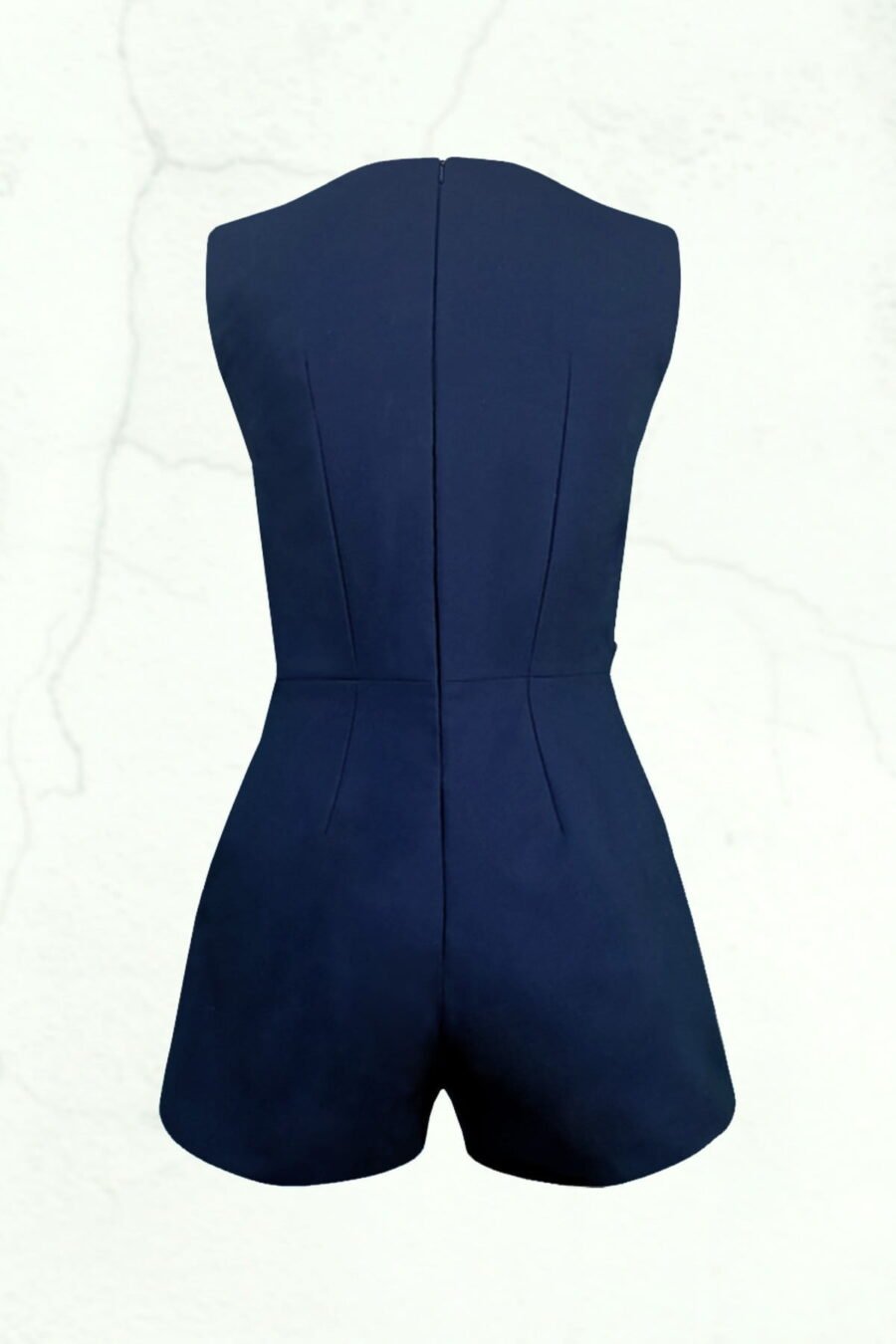 RE Embroidery Playsuit | RE刺繡交叉V領連身褲