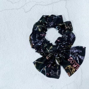 Bow Scrunchy | 公式印花蝴蝶結髮圈