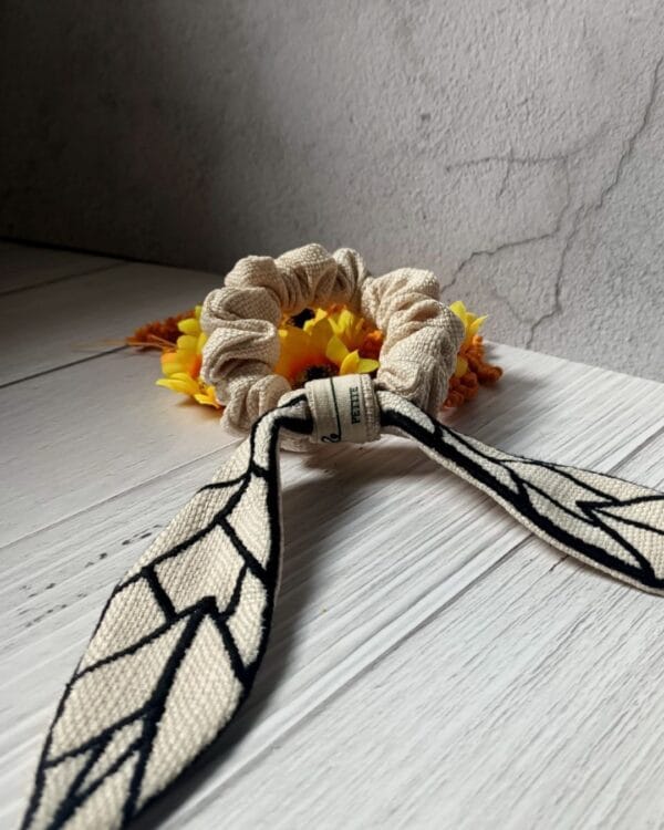 Scrunchie with Embroidery Tail by RE-:Petite