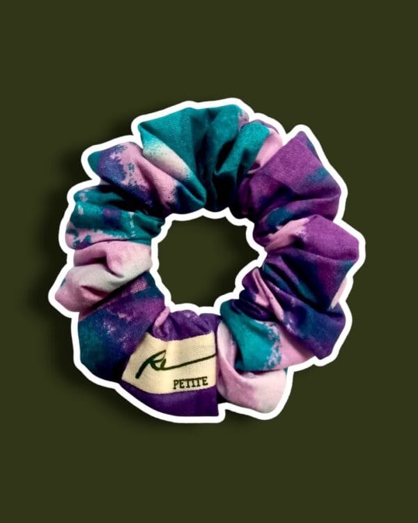 Purple Teal Gradient Scrunchie by RE-:Petite