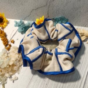 IMG20260804005019-Photoroom Royal Blue Embroidery Trimmed Scrunchie by RE-:Petite